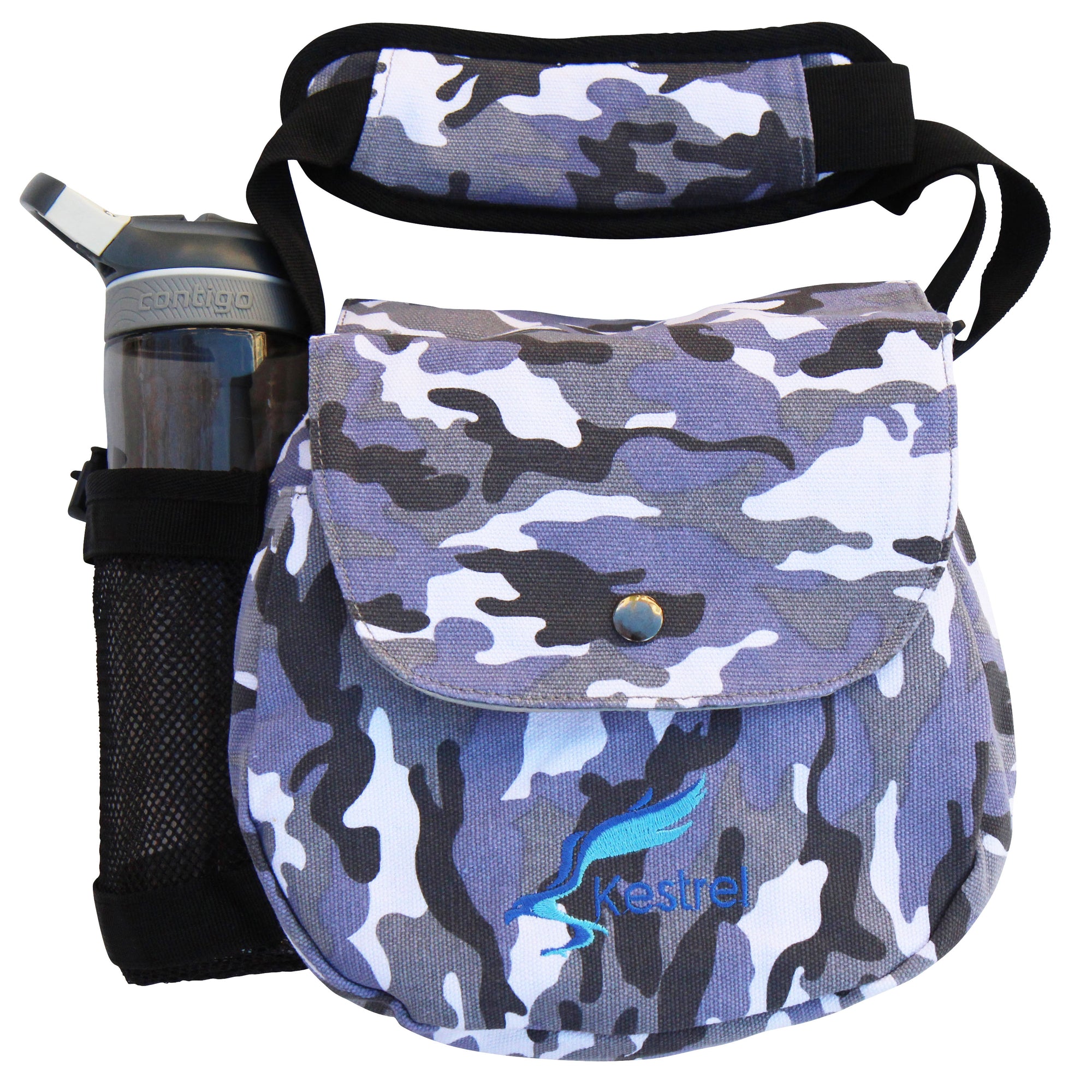 Kestrel Disc Golf Bag | Fits 6-10 Discs + Bottle Holder
