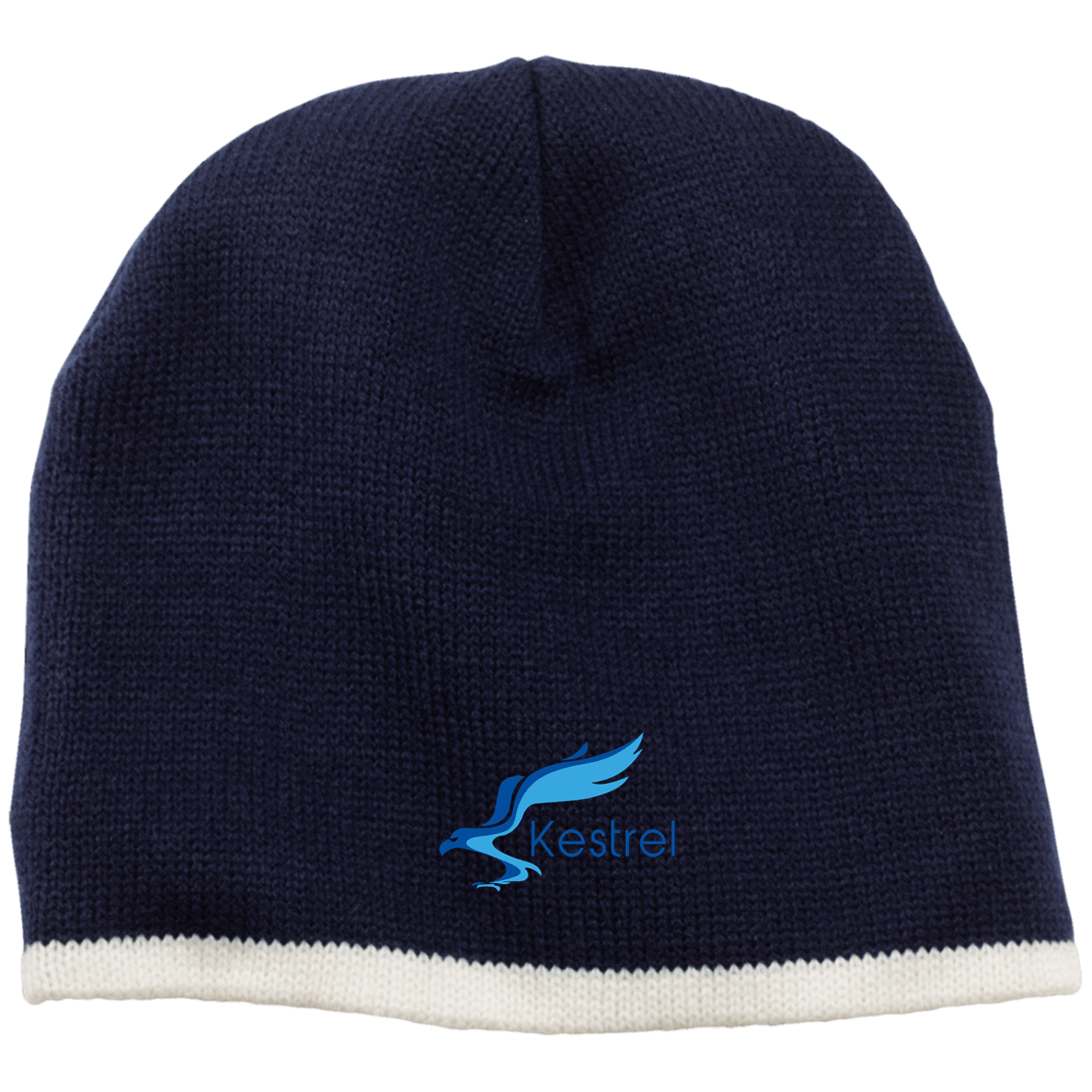 CustomCat Hats Navy/Natural / One Size Kestrel Outdoors Beanie