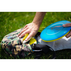 Kestrel Outdoors Gray Kestrel Disc Golf Bag | Fits 6-10 Discs + Bottle Holder