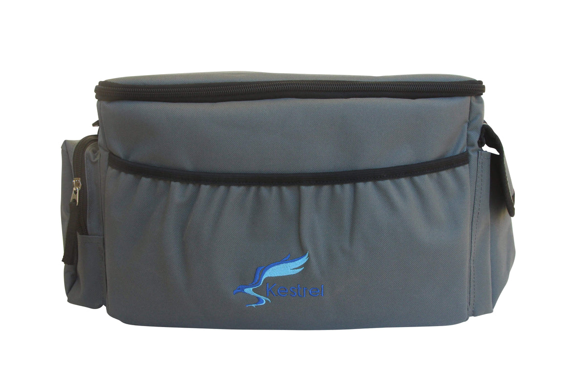Kestrel Outdoors Gray Kestrel Disc Golf Bag | Made from Heavy Duty Canvas | Fits up to 18 Discs & Other Equipment